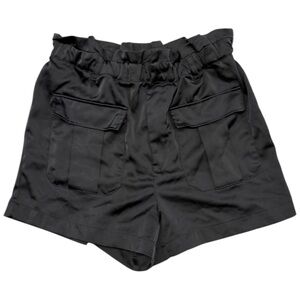 Satin Black Love Tree Shorts